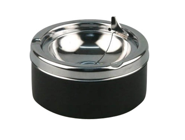 Kippaschenbecher "Chrome / Schwarz matt"